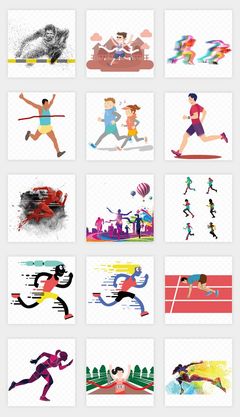 奔跑的无限可能——马拉松运动剪影素材的象征与价值