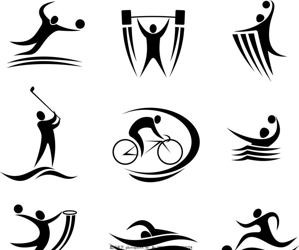 运动小人图标图片