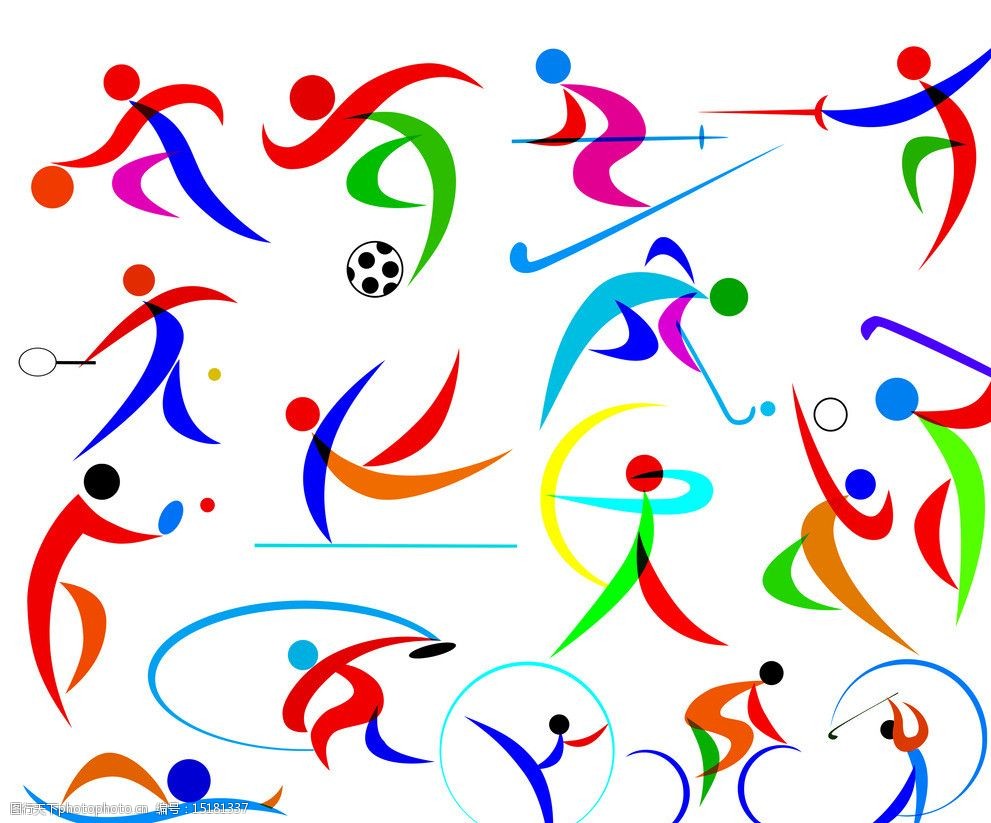 动态之美 体育运动中的剪影艺术